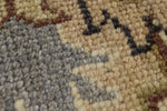 10x14 Ivory and Ivory Anatolian Tribal Rug
