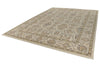 10x14 Ivory and Ivory Anatolian Tribal Rug