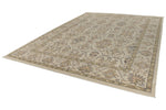 10x14 Ivory and Ivory Anatolian Tribal Rug
