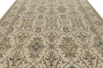 10x14 Ivory and Ivory Anatolian Tribal Rug
