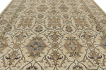 10x14 Ivory and Ivory Anatolian Tribal Rug