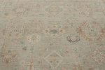 10x14 Ivory and Brown Anatolian Tribal Rug
