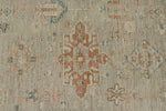 10x14 Ivory and Brown Anatolian Tribal Rug