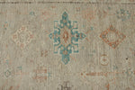 10x14 Ivory and Brown Anatolian Tribal Rug