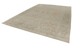 10x14 Ivory and Brown Anatolian Tribal Rug