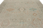 10x14 Ivory and Brown Anatolian Tribal Rug