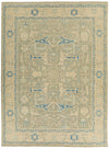 10x14 Light Olive Green and Beige Turkish Oushak Rug
