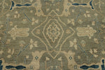 10x14 Light Olive Green and Beige Turkish Oushak Rug