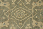 10x14 Light Olive Green and Beige Turkish Oushak Rug