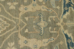 10x14 Light Olive Green and Beige Turkish Oushak Rug