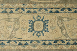 10x14 Light Olive Green and Beige Turkish Oushak Rug