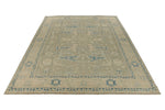 10x14 Light Olive Green and Beige Turkish Oushak Rug