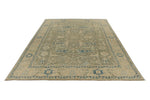 10x14 Light Olive Green and Beige Turkish Oushak Rug