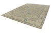 10x14 Light Olive Green and Beige Turkish Oushak Rug