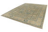 10x14 Light Olive Green and Beige Turkish Oushak Rug