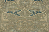 10x14 Light Olive Green and Beige Turkish Oushak Rug