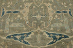 10x14 Light Olive Green and Beige Turkish Oushak Rug