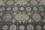 10x14 Navy and Ivory Anatolian Tribal Rug