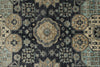 10x14 Navy and Ivory Anatolian Tribal Rug