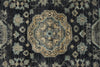 10x14 Navy and Ivory Anatolian Tribal Rug