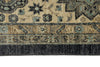 10x14 Navy and Ivory Anatolian Tribal Rug