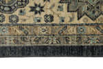 10x14 Navy and Ivory Anatolian Tribal Rug