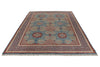 10x14 Navy and Blue Turkish Tribal Rug