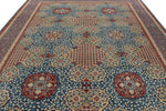 10x14 Navy and Blue Turkish Tribal Rug