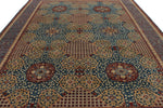 10x14 Navy and Blue Turkish Tribal Rug