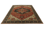 9x12 Rust and Black Persian Rug