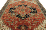 9x12 Rust and Black Persian Rug