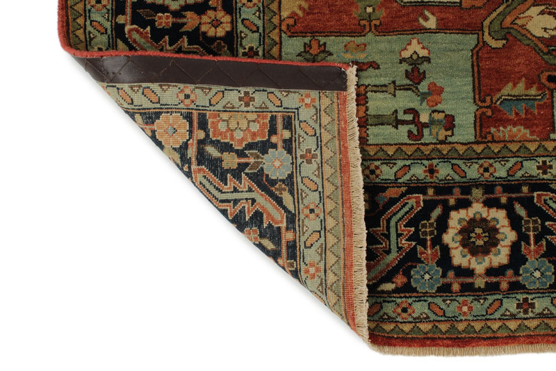 9x12 Rust and Black Persian Rug