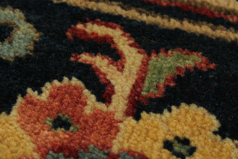 9x12 Rust and Black Persian Rug