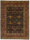 9x12 Black and Burgundy Persian Rug