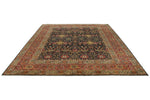 9x12 Black and Burgundy Persian Rug