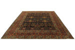 9x12 Black and Burgundy Persian Rug