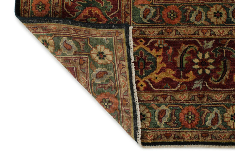 9x12 Black and Burgundy Persian Rug
