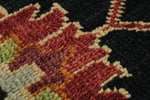9x12 Black and Burgundy Persian Rug