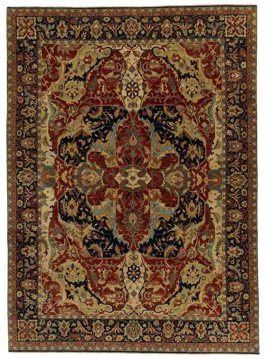 9x12 Red and Black Persian Rug