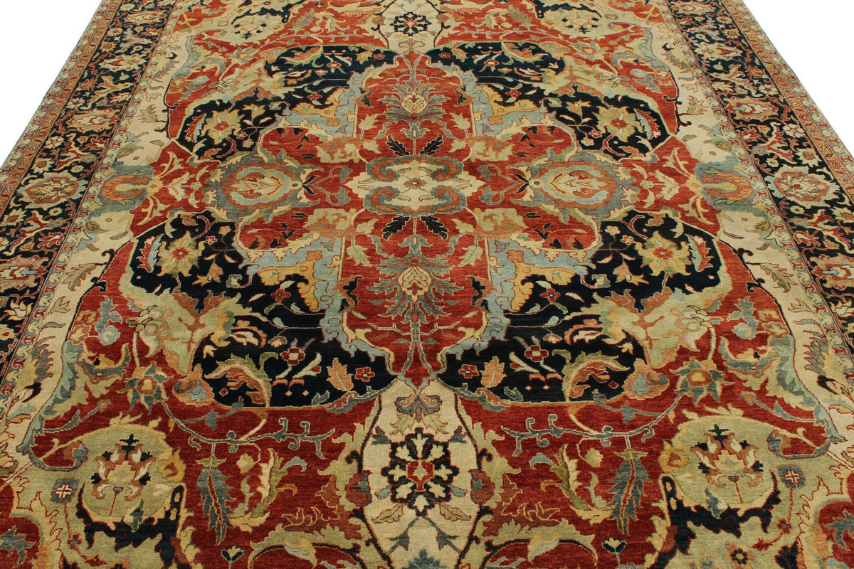 9x12 Red and Black Persian Rug