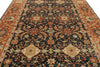 9x12 Black and Rust Turkish Oushak Rug