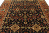9x12 Black and Rust Turkish Oushak Rug