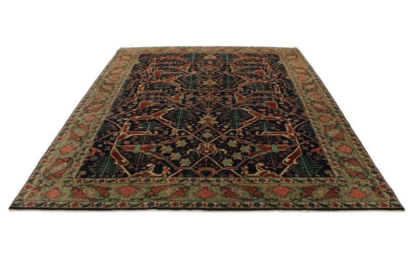 9x12 Beige and Light Green Persian Rug
