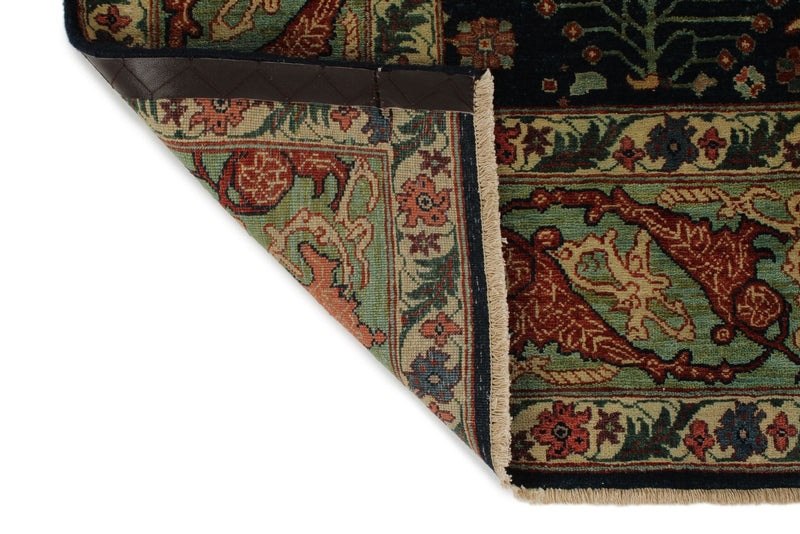 9x12 Beige and Light Green Persian Rug