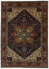 9x12 Black and Burgundy Persian Rug