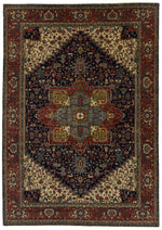 9x12 Black and Burgundy Persian Rug