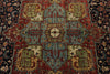 9x12 Black and Burgundy Persian Rug