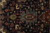 9x12 Black and Burgundy Persian Rug