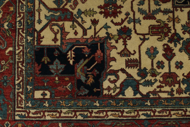 9x12 Black and Burgundy Persian Rug