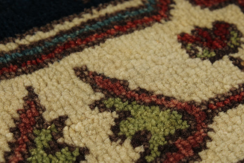 9x12 Black and Burgundy Persian Rug